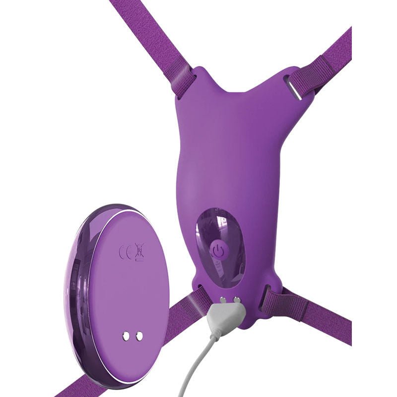 Fantasy - for her ultimate butterfly strap-on - panty vibrator - Product side view  | Flirtybay.com.au